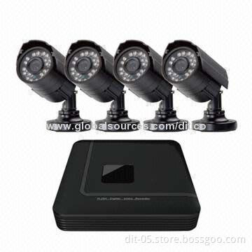 4CH DVR, Real-time Recording, H.264 Compression, IR Remote Control, Motion Detection